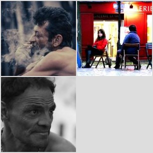 An old man with a pipe