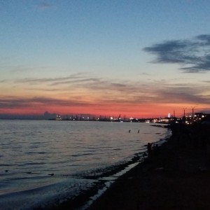 Закат на море