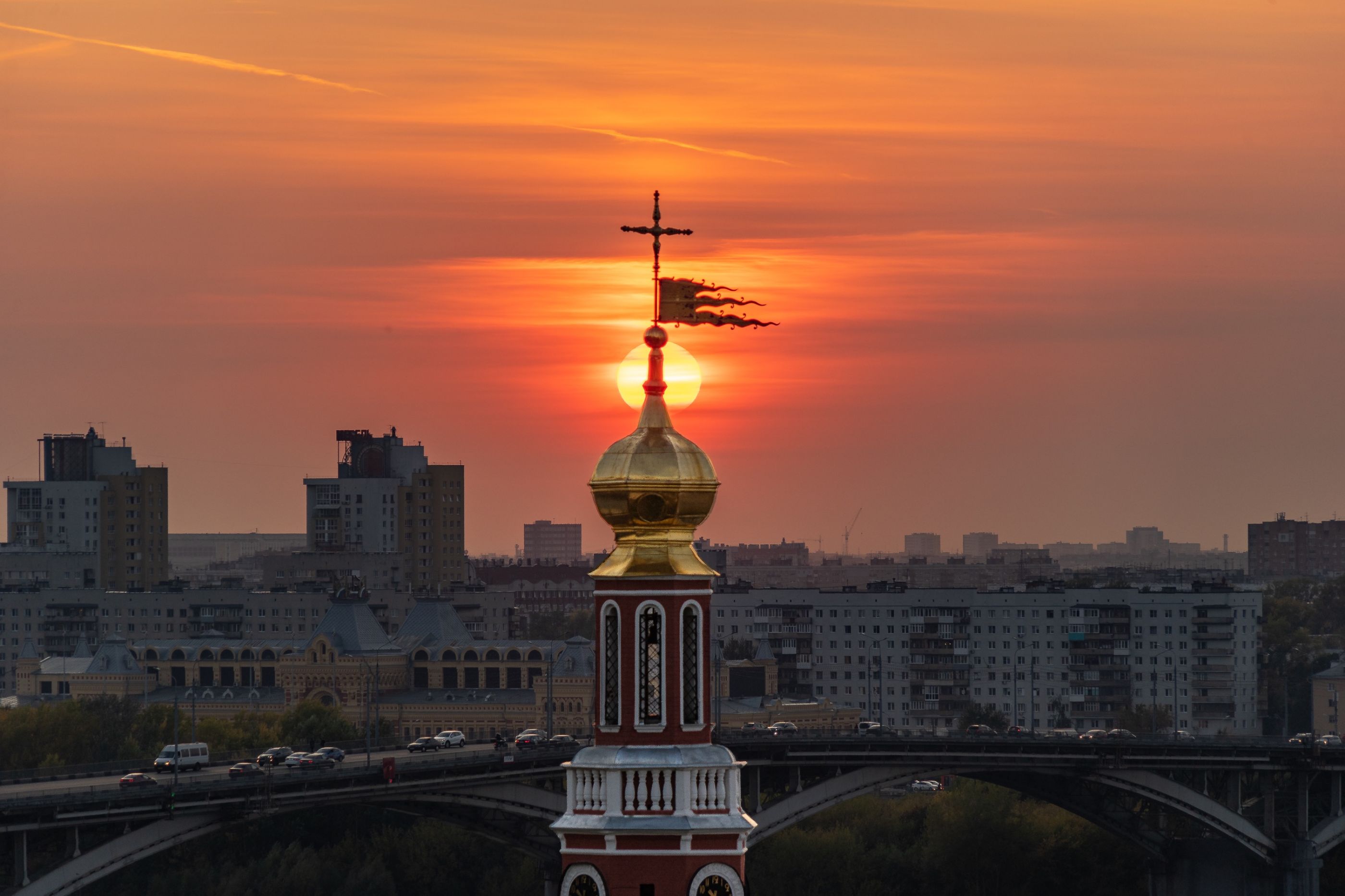 Sunset in Nizhniy Novgorod