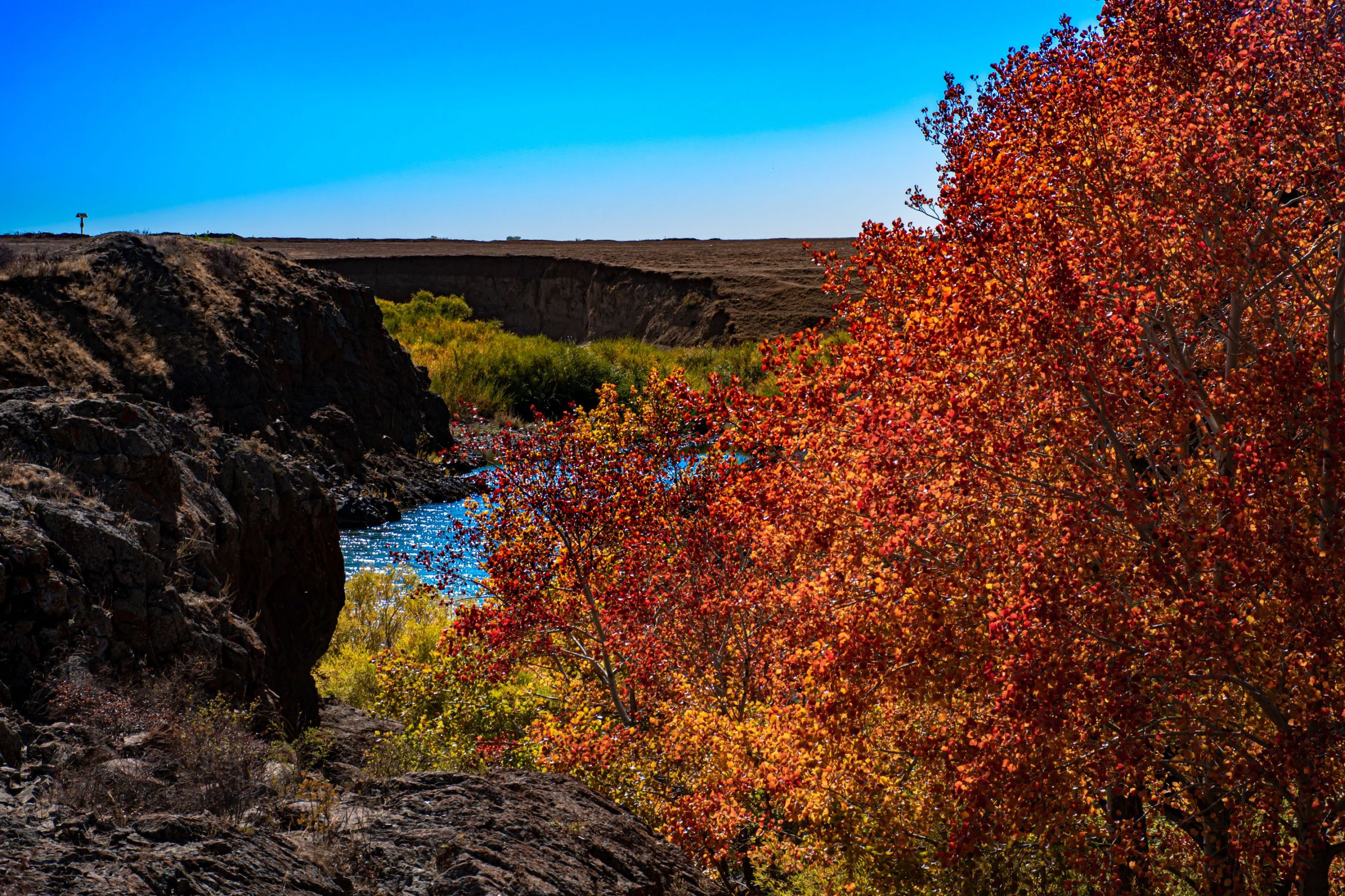 canyon in Karaganda, Kazakhstan