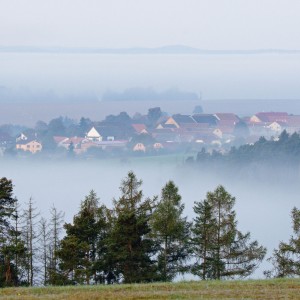 Mlhavé ráno.