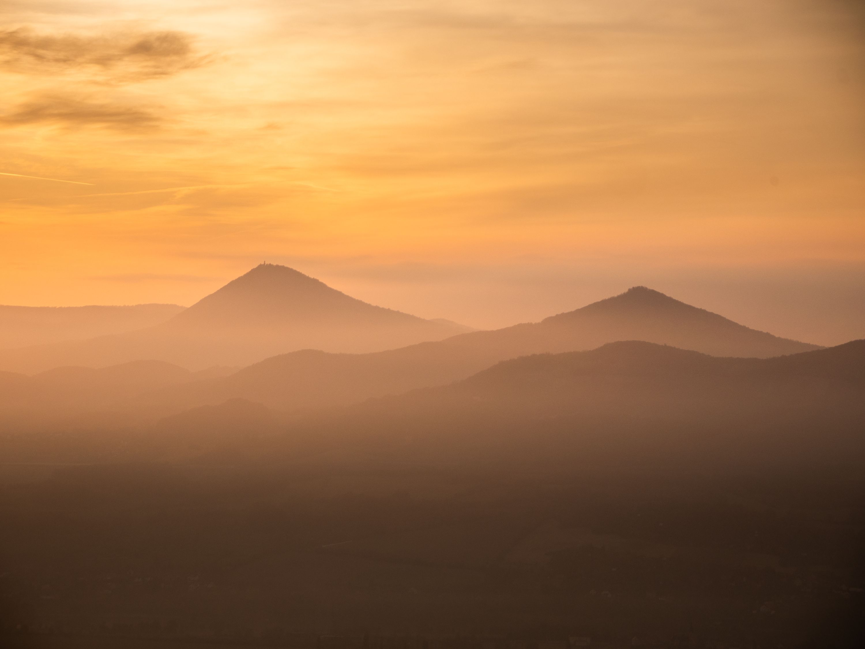 Misty hills