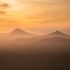 Misty hills