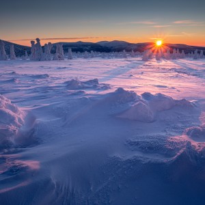 Sunrise in Giant Mountains