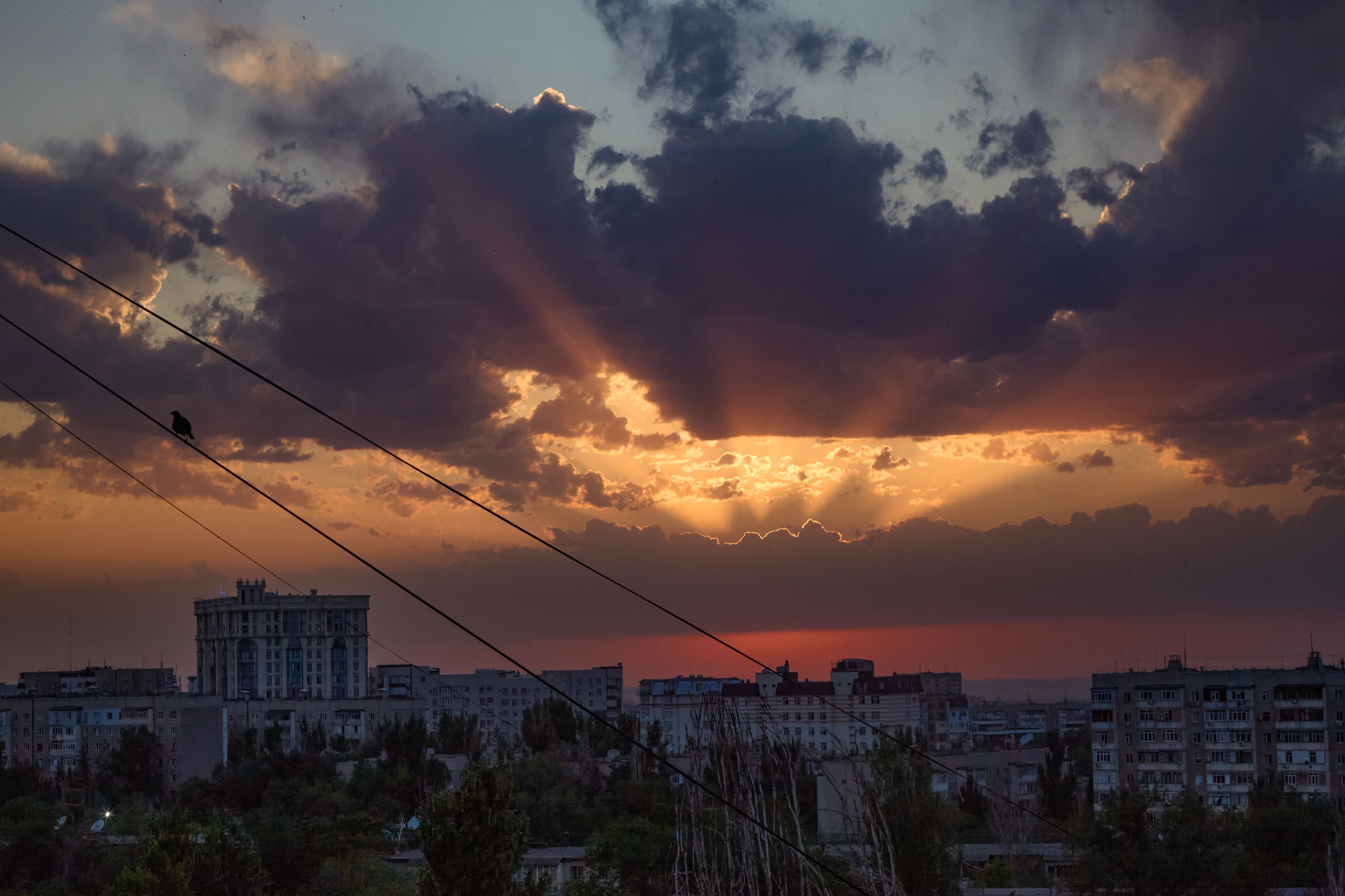 закат. Бишкек