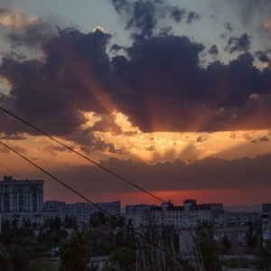 закат. Бишкек