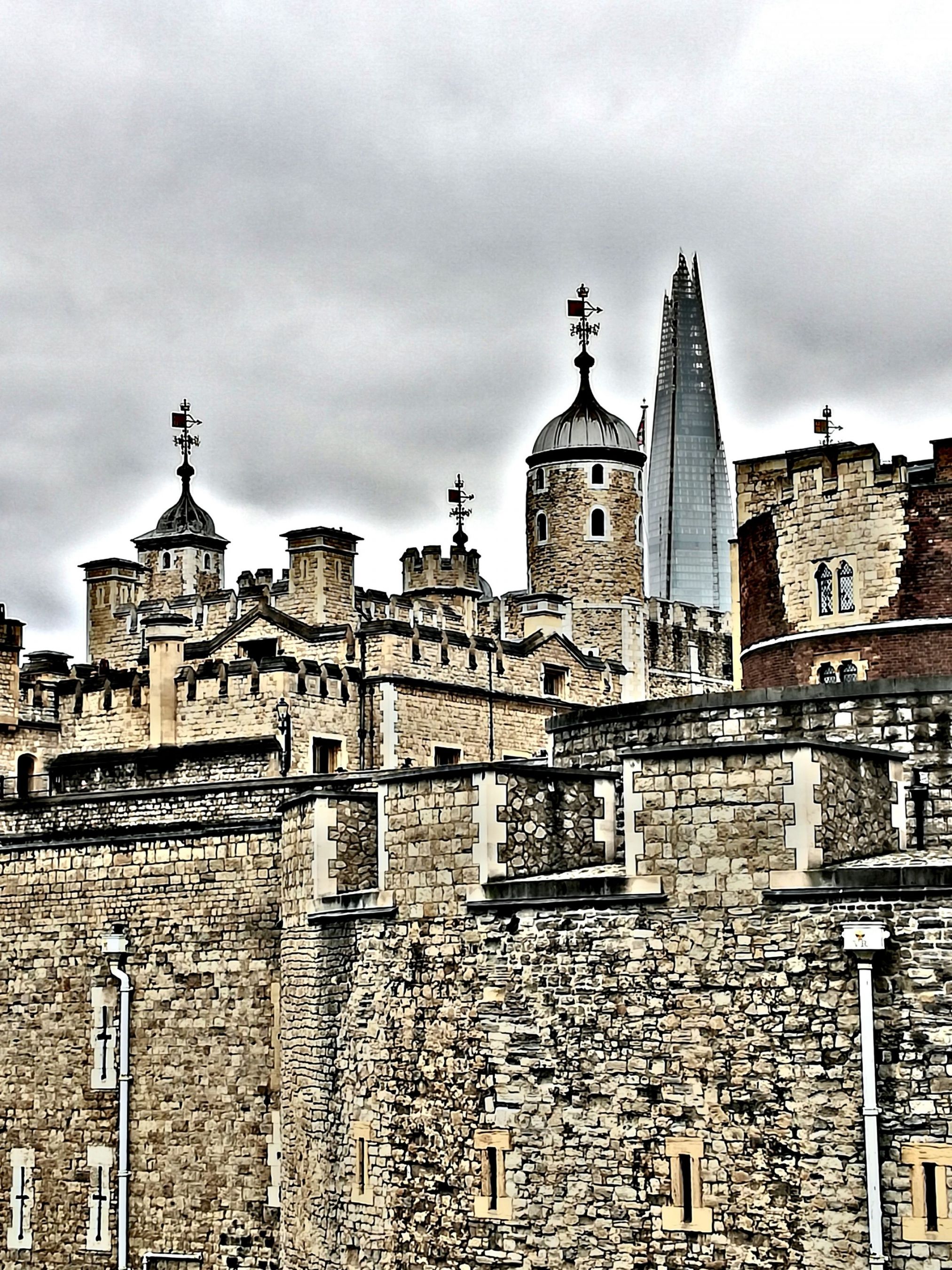 London tower and shard