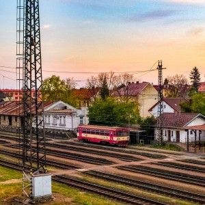 Čáslav station, motor car 810