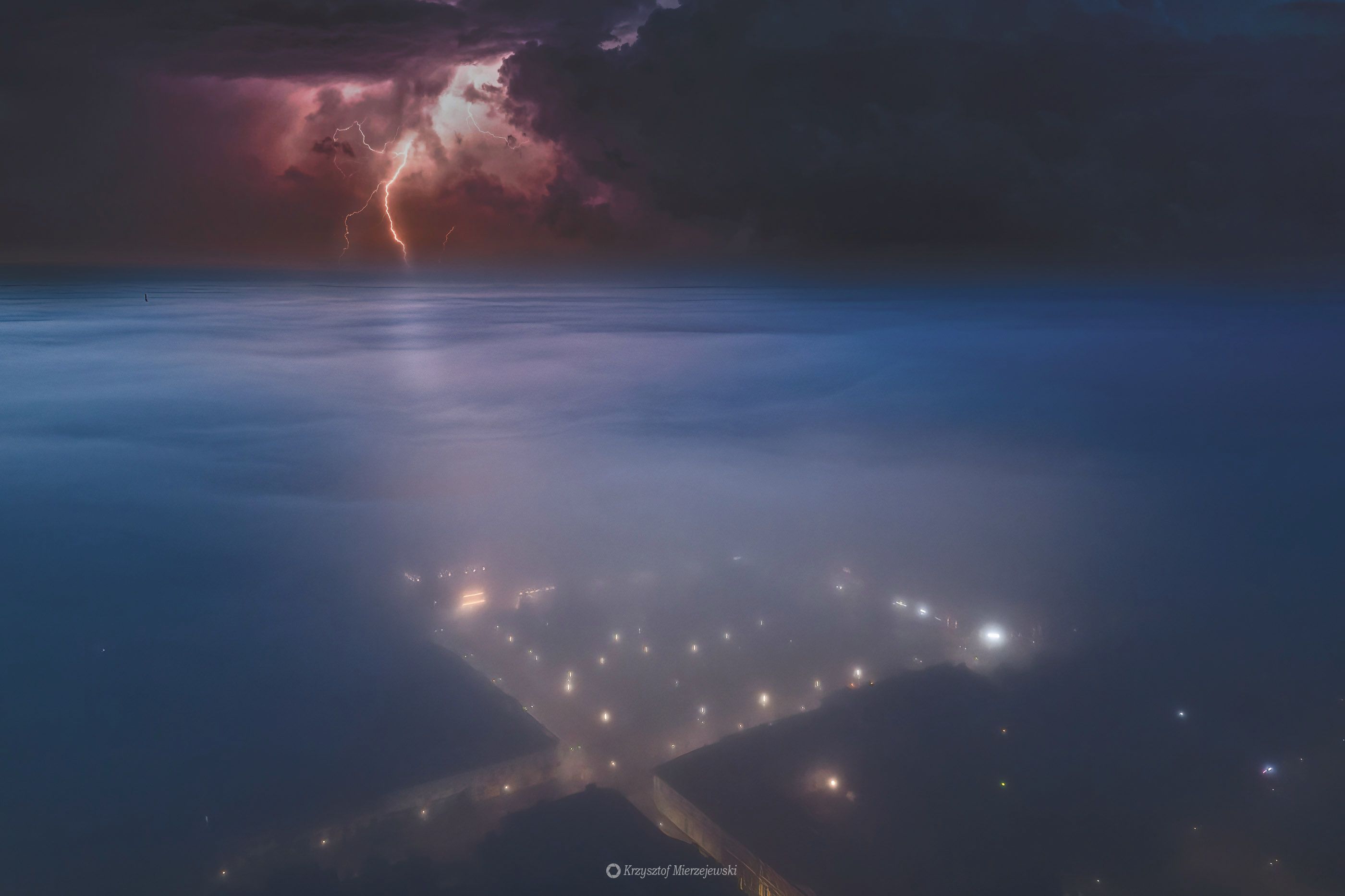 Fog and storm