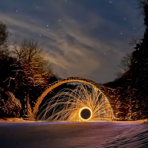 Rakotzbruecke im Winter