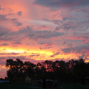 Atardecer en casa