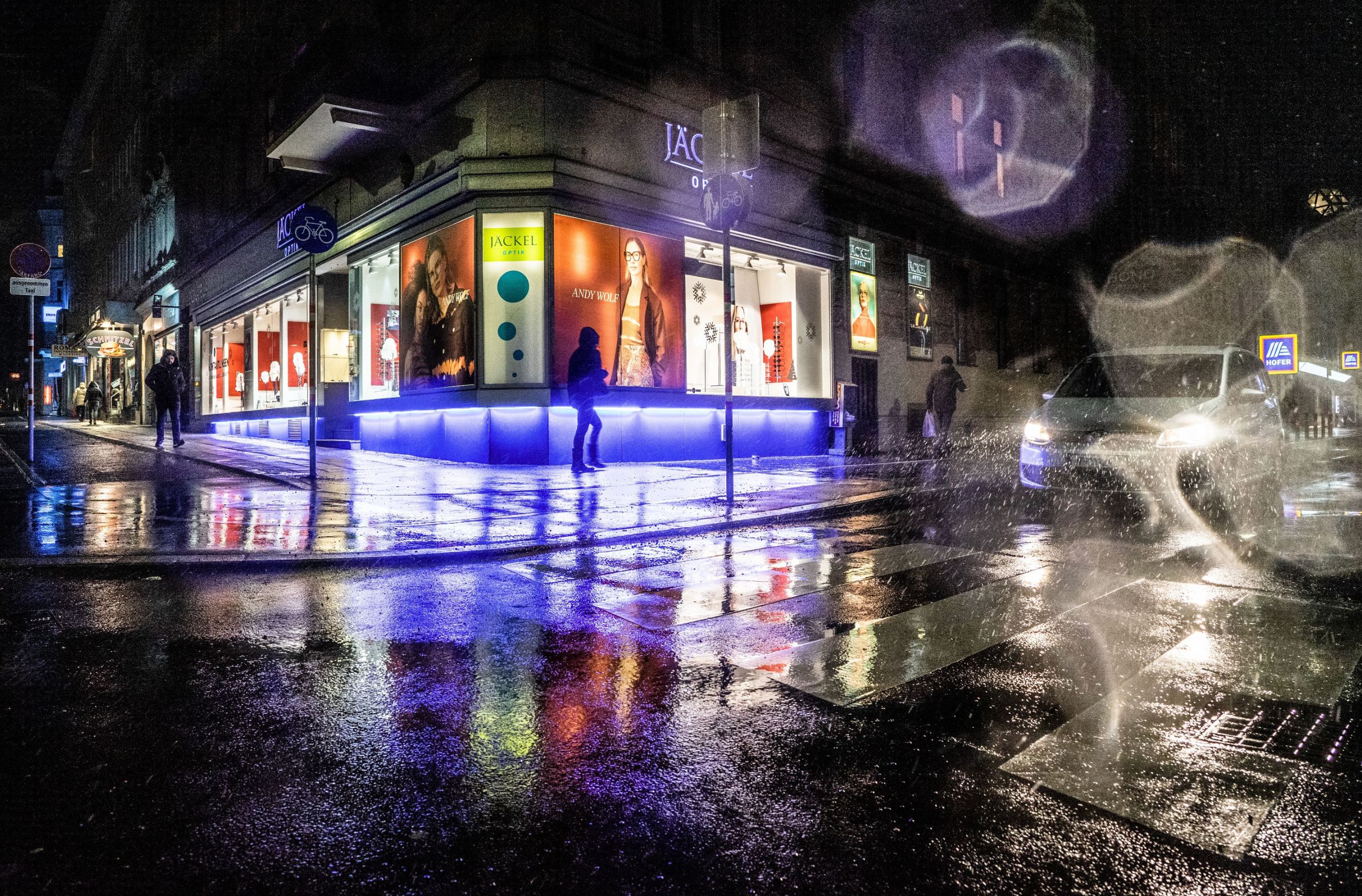 Vienna rainy evening