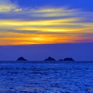 Pôr do sol na Praia do Arpoador Rio de Janeiro