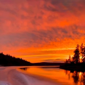 Dramatic sunset