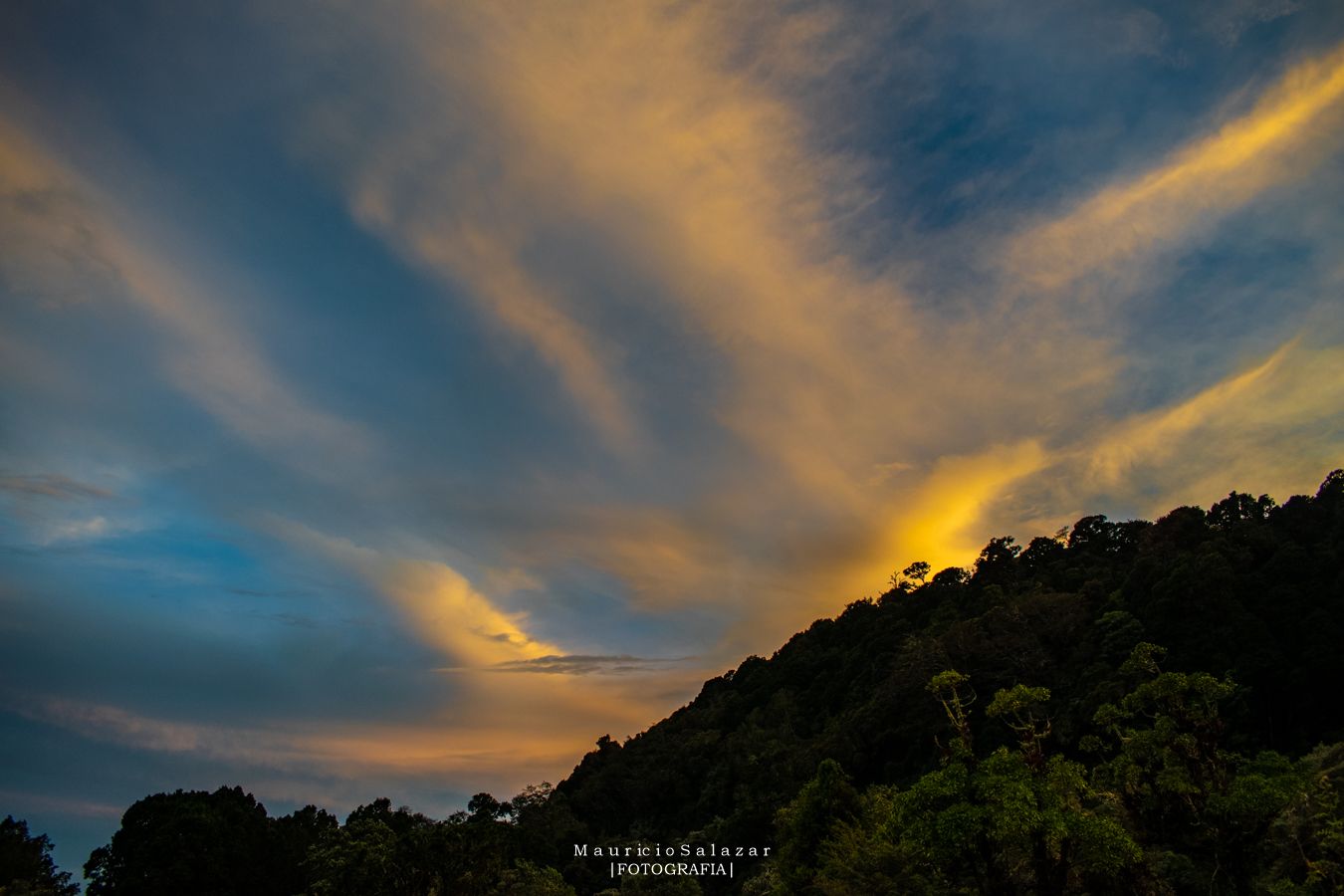 Atardecer Cerro de la muerte Costa Rica