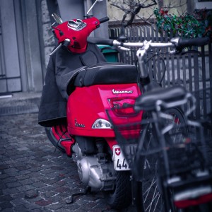 Vespa in the city