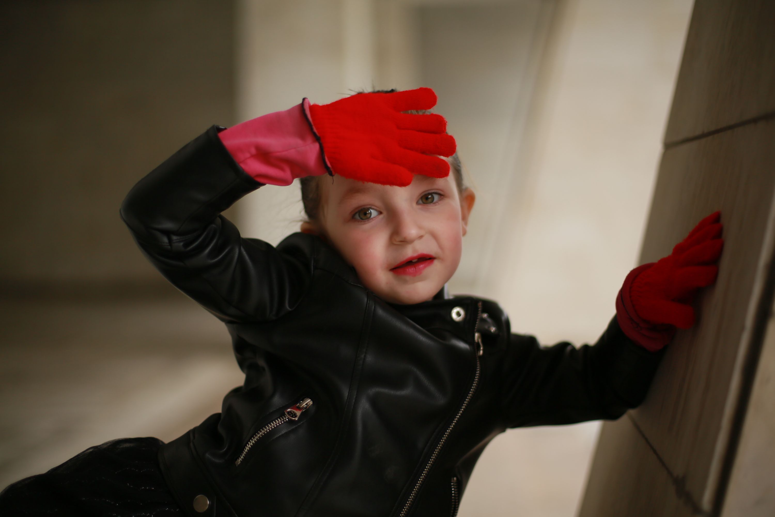 Little lady in red