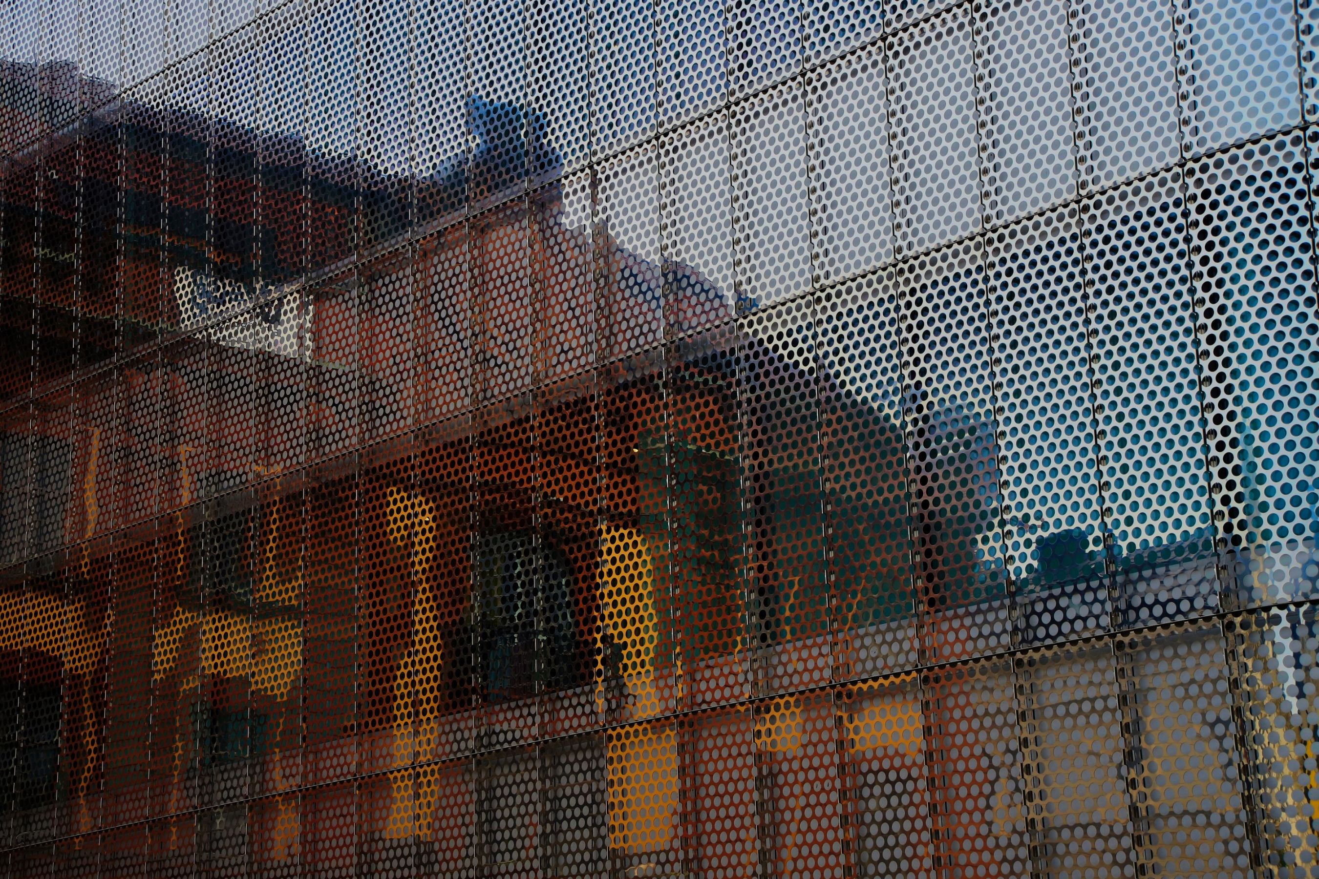 Old building in the new mirror.