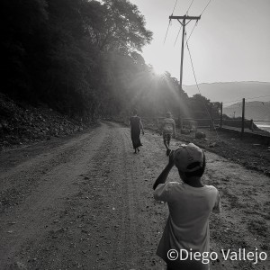 Escaba en blanco y negro