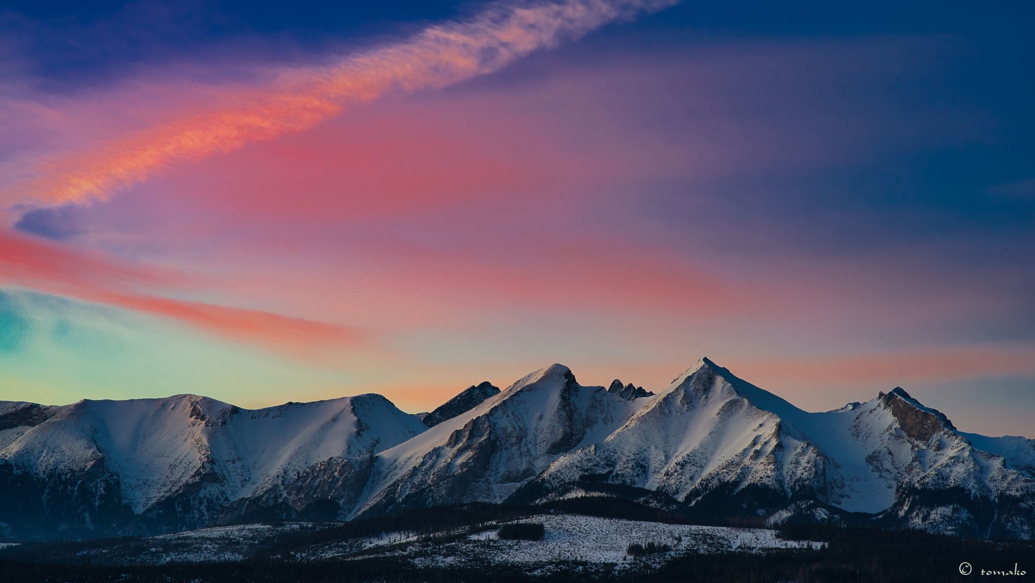 Tatry Bielskie z Łapszanki