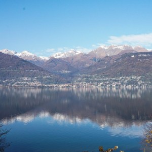 Como, vista dall'Abbazia di Piona