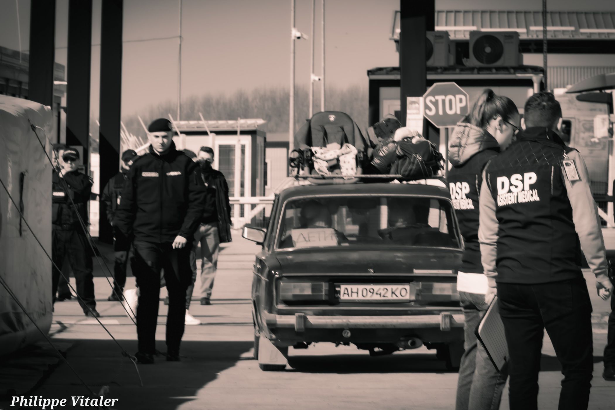 Ukrainian border in Romania