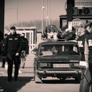 Ukrainian border in Romania