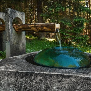 pramen u Hauswaldské kaple